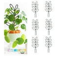 thumbnail image 1 of Trellis, Czzoypi Sturdy ABS Small Trellis for Climbing Plants, 6-Pack Black Plastic Support Outdoor Garden Trellises Easy Install, 1 of 6