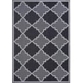 thumbnail image 1 of Trellis Diamond Rug - 5 ft. 3 in. x 7 ft. 6 in., Black, Indoor/Outdoor Contemporary Rug, Fade Resistant, Water Proof Rug | Accent Area Decor Rugs, 1 of 8