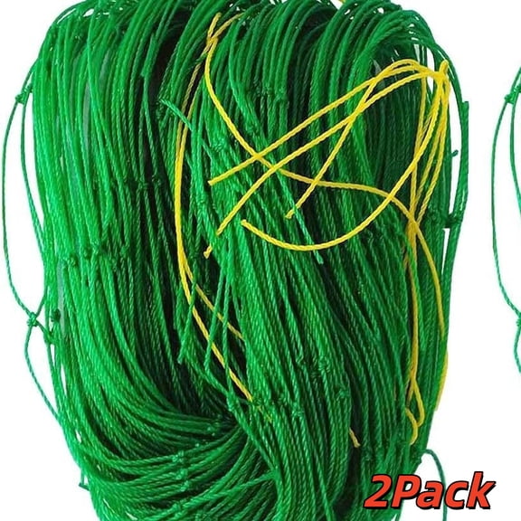Trellis Netting,Garden Trellis Netting for Climbing Plants,2.95x5.9Ft Plant Netting for Cucumber,Tomato,27 Strands Nylon & 4x4 Inch Mesh,Grow Net for Vines,Fruits,Vegetables,Grapes,Beans,Peas(2Pack)