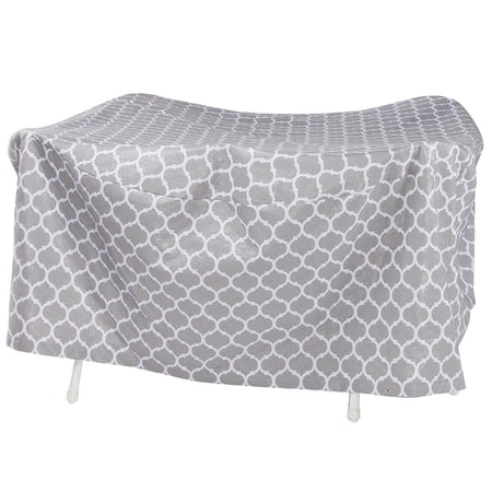 Trellis Pattern Quilted Table Cover Round, 30"H x 84" Dia.