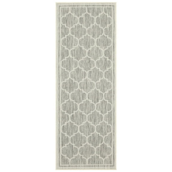 Trellis Pattern Rug - Blend Style in Living Room or Outdoor Deck