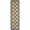 thumbnail image 1 of Oriental Weavers Cayman Indoor/Outdoor Rug - 660N9 - 2'3" x 7'6" - in Sand/ Charcoal - Moroccan Lattice, Multi-Level Pile, Water, Stain and Fade Resistant, Hose Clean, Patio, Outdoor Living Rug, 1 of 2