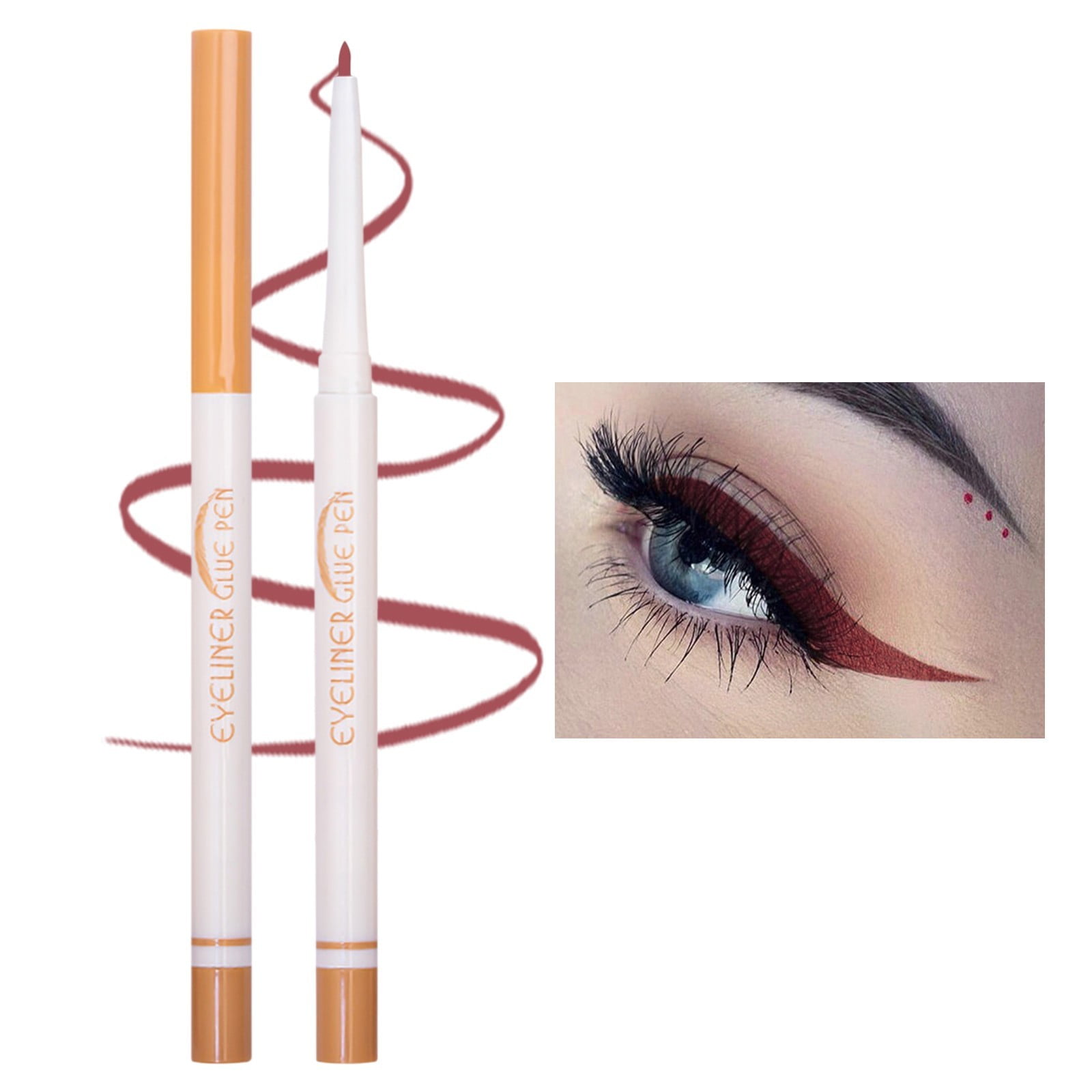 Fashion Lady Japanese Cosmetics under Eye Liner Glitter for Eyes Spa Eyes Pencil for Nails Face Makeup Well People Makeup Korean Glitter Eyebrow Lip Stencil Eyes Face Dry Easy