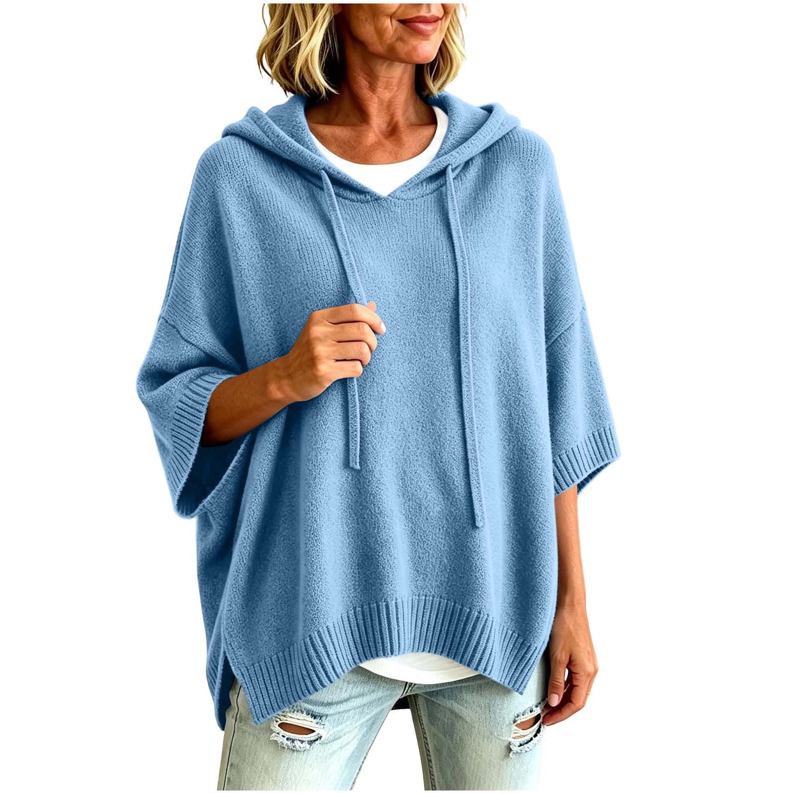 Fall Photo With Auto Treluxia Women Hoodie Poncho Cut for Fall Travel - Walmart.com