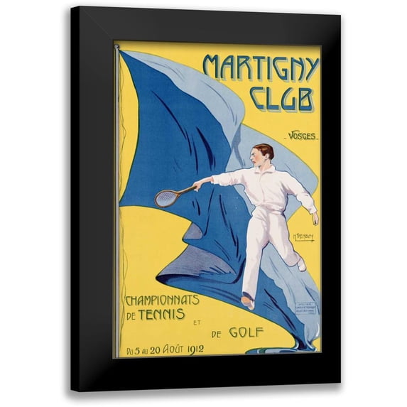 Tremblay, M. 13x18 Black Modern Framed Museum Art Print Titled - Martigny Club