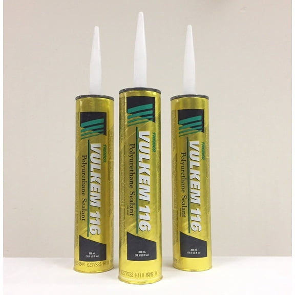 Tremco Vulkem 116 High-Performance Polyurethane Sealant, 10.1 oz, White (case of 3)