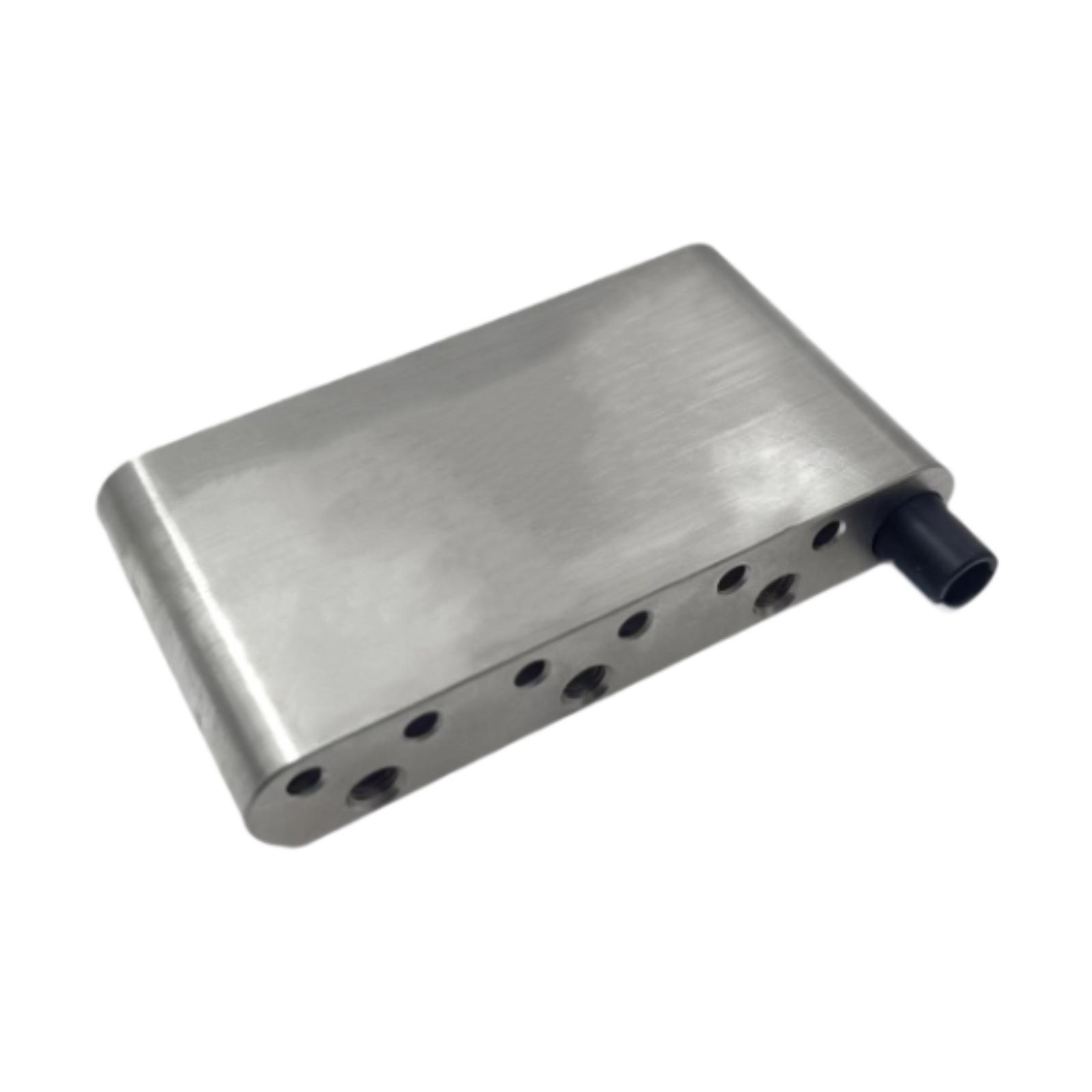 Tremolo Bridge Parts Brass Block Guitar Saddle Stainless Steel Construction for Electric Guitar Performers