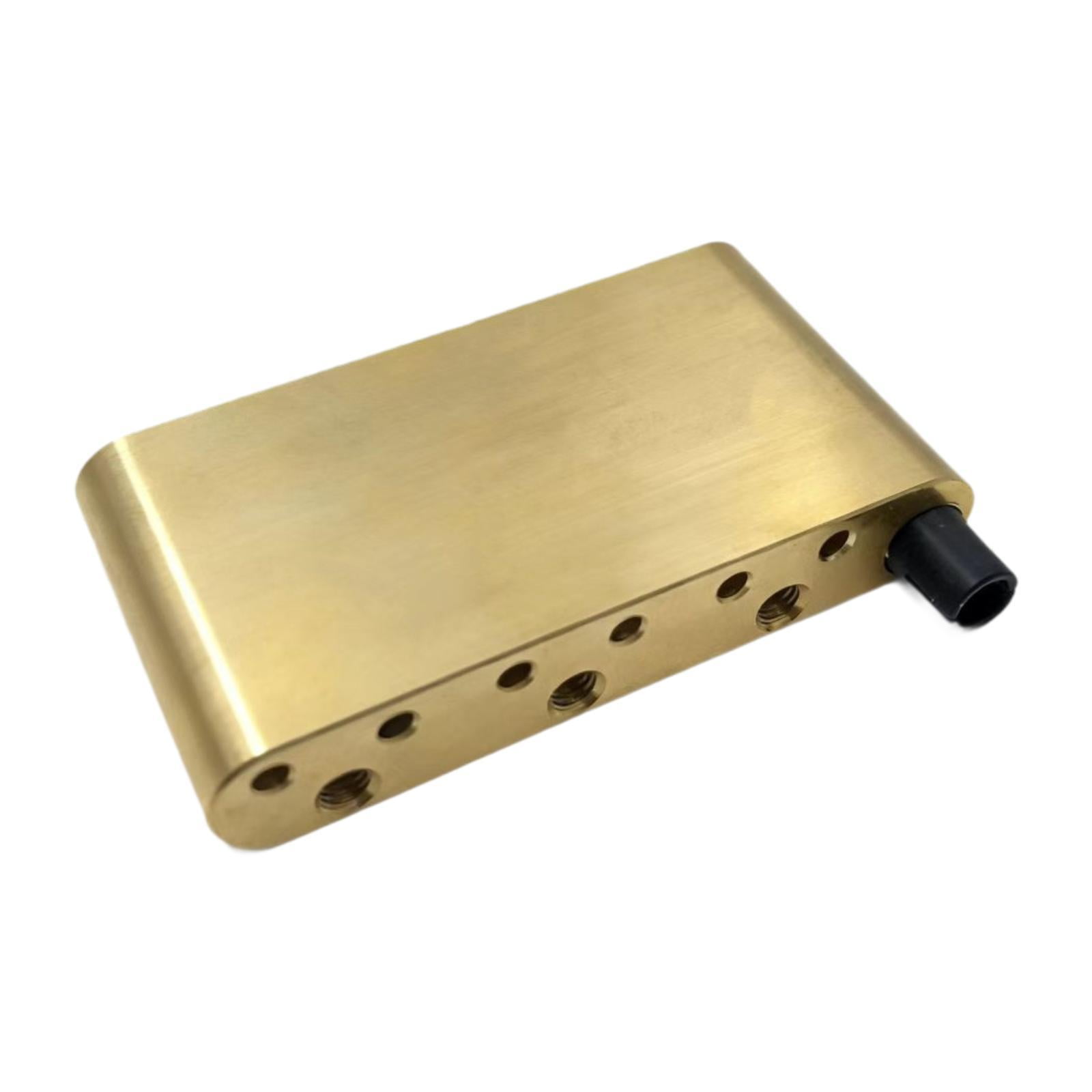 Tremolo Bridge Saddle Brass Guitar Tremolo Block Convenient Fit for Electric Guitar Enthusiasts