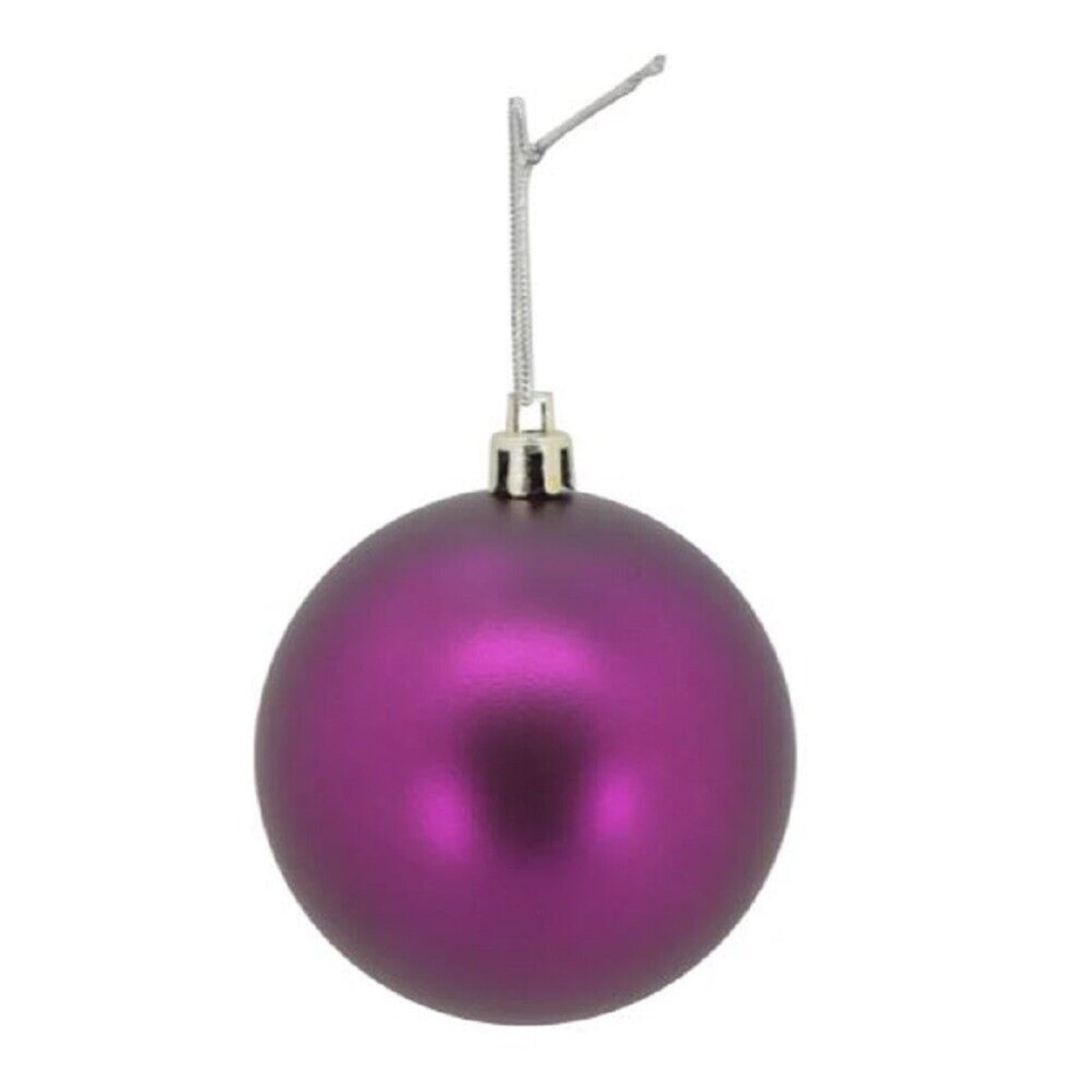 Tremont Floral Plum Purple Ball Christmas Tree Ornaments 8 Piece Set 2.75  Inch - Walmart.com, image size:1600x1600