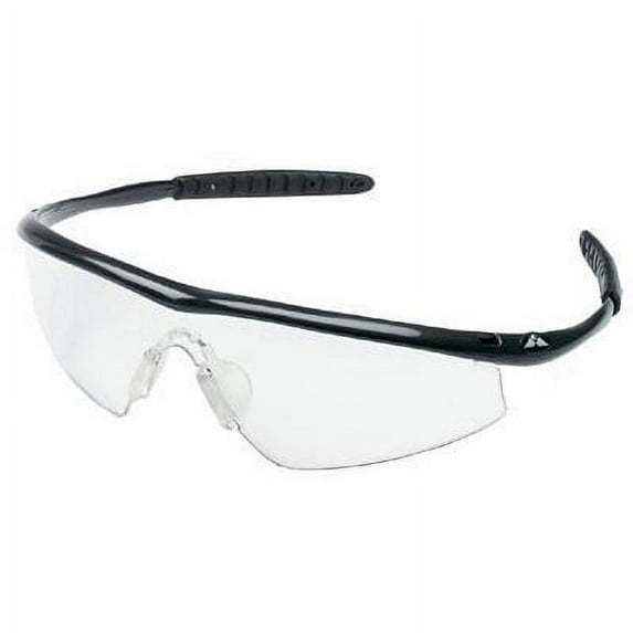 Tremor Protective Eyewear, Clear Lens, Polycarbonate, Onyx Frame, Nylon