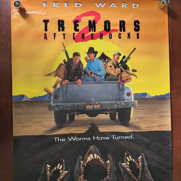 Tremors 2 Aftershocks Fred Ward Vintage VHS Promo Poster