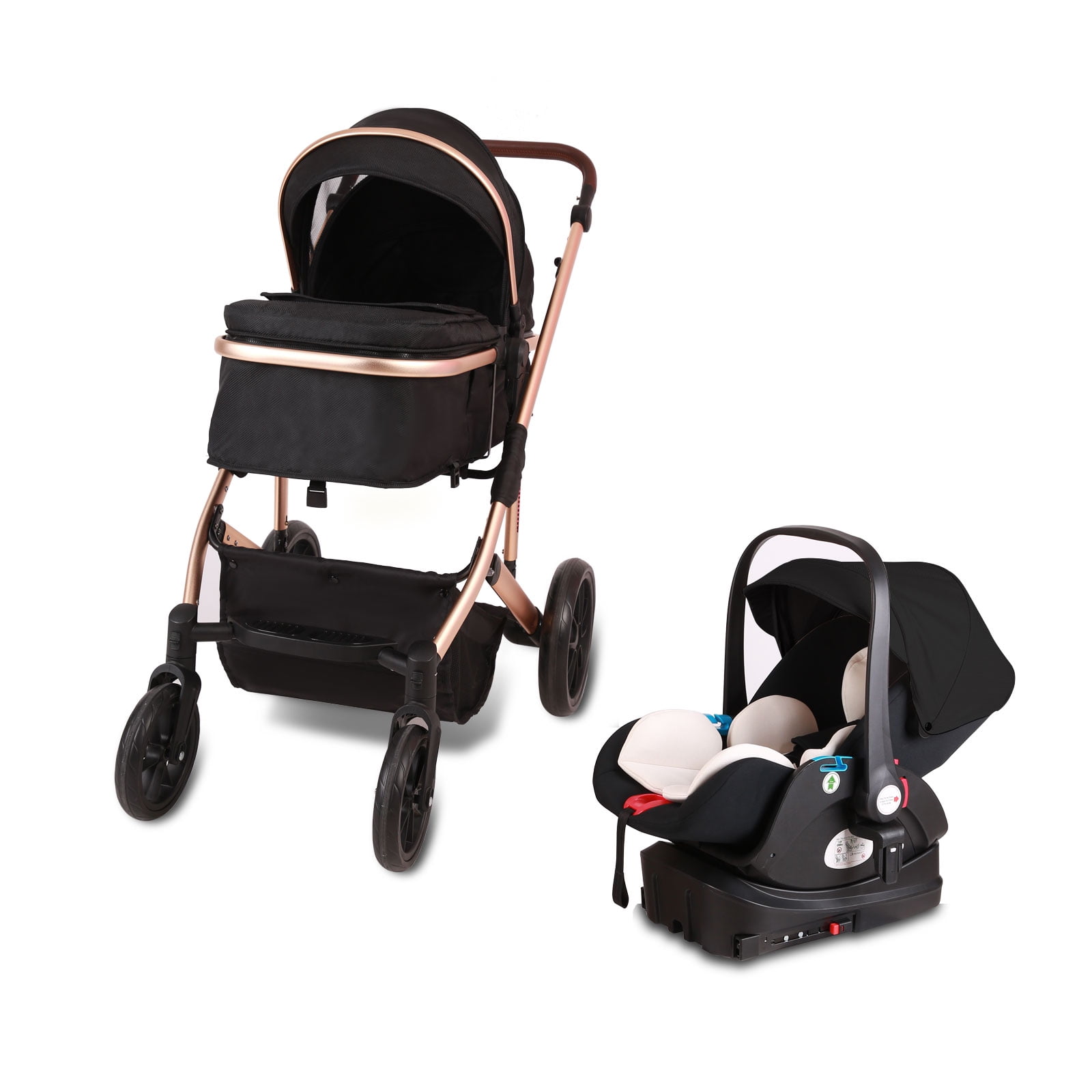 Trenana 5 in 1 Baby Stroller Travel System,Baby Stroller and Car Seat