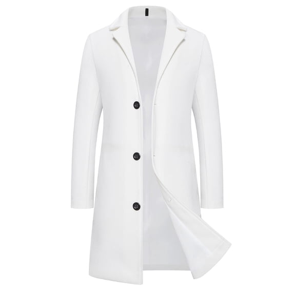 Trench Coat Qiggri Man Fashion Long Sleeve Leisure Outerwear Long Coat Casual Outwear