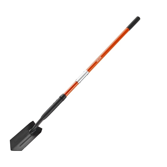 Trench Shovel, 4-Inch Heavy Duty Narrow Trenching Shovel & Digging Tool, 56-Inch Fiberglass Handle with Non-Slip Grip for Gardening, Trench Digging, Planting & Landscaping