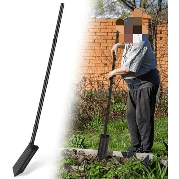 Trench Shovel, 4-Inch Trenching Shovel, Trenching V-Spade for Digging - 56 Inches Trench Digger Tool$$Garden & Patio