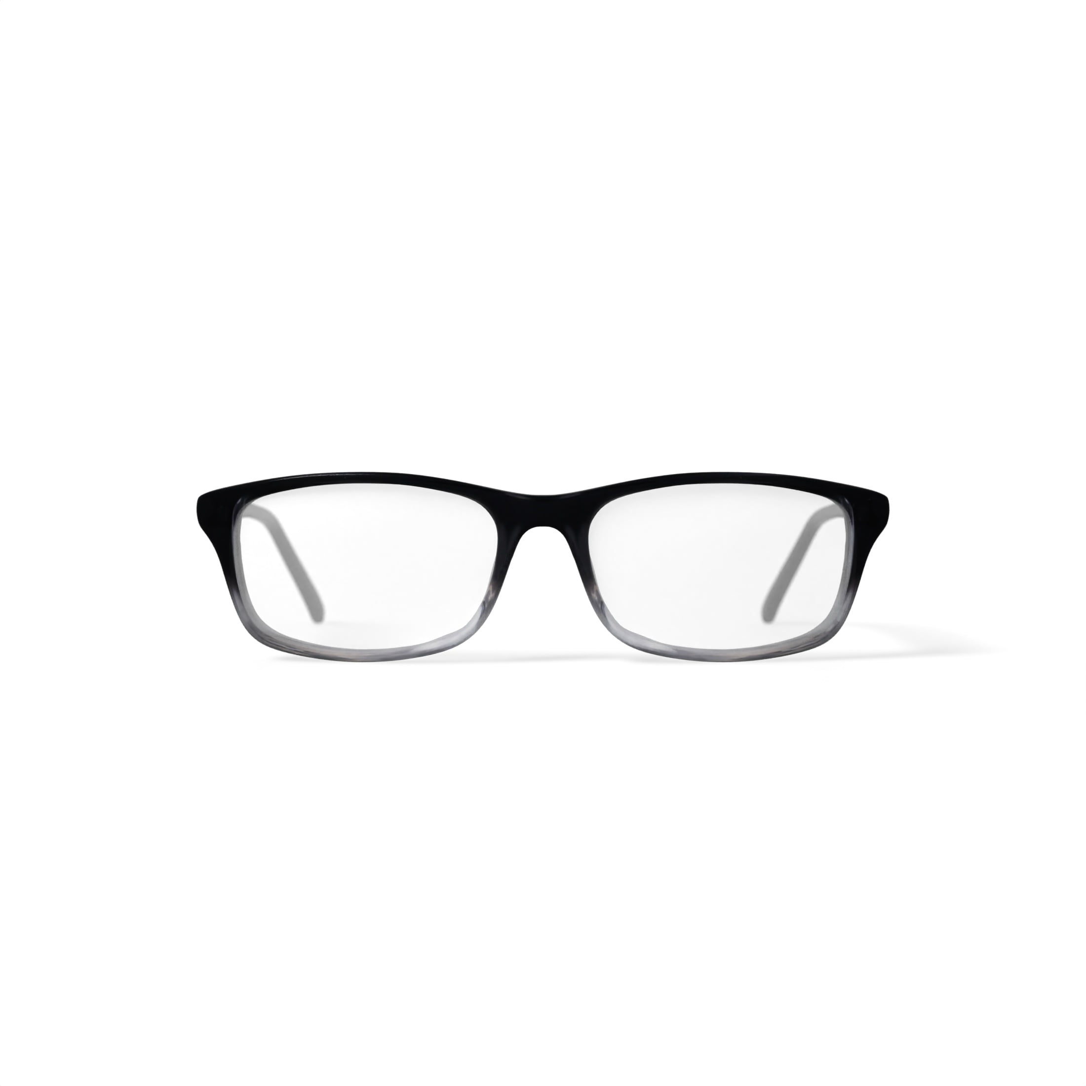 Walmart Men's DNA4011 Rectangular Prescription Eyeglasses with Case, Black Gradient