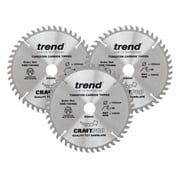 Trend - CraftPro Plunge Saw Blade 160 x 20mm x 48T Pack 3