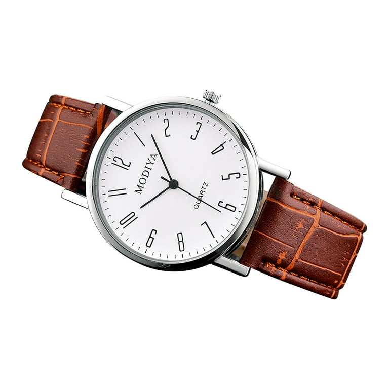 Trend Creative Dial Roman Scale Belt Classic Calendar Strap Men s Watch Hourly Chime Bu2010 57l Stainless Steel Watch Bands Ga 100 Slim Watch for Men Wrist Watch with Multiple Railroad Gwfa1000 1a2 Wa...