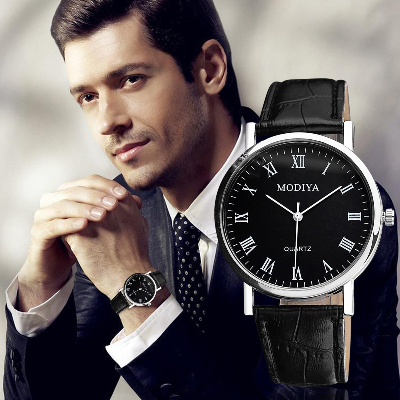 Trend Creative Dial Roman Scale Belt Classic Calendar Womens Rectangle Watch Ultra Thin for Men for Blind Women Water Proof Mens Surf Watch Watch Boxes for Women Watch for Boyfriend Walmart