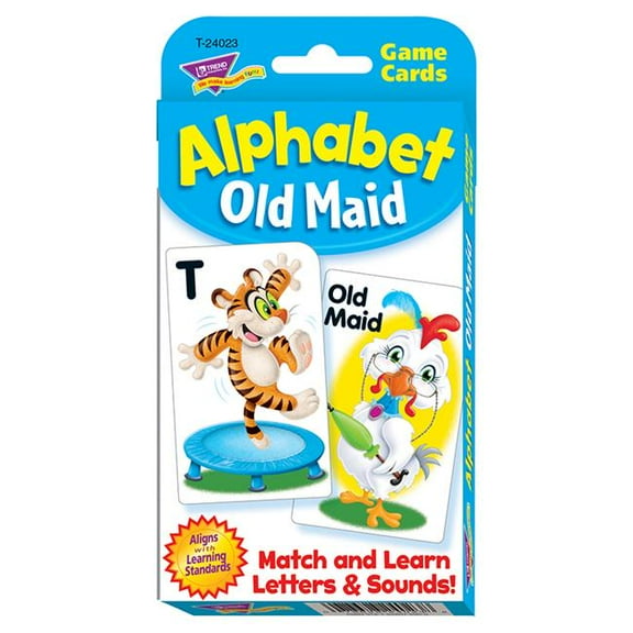 Trend Enterprises  Alphabet Old Maid Challenge Cards - Pack of 6
