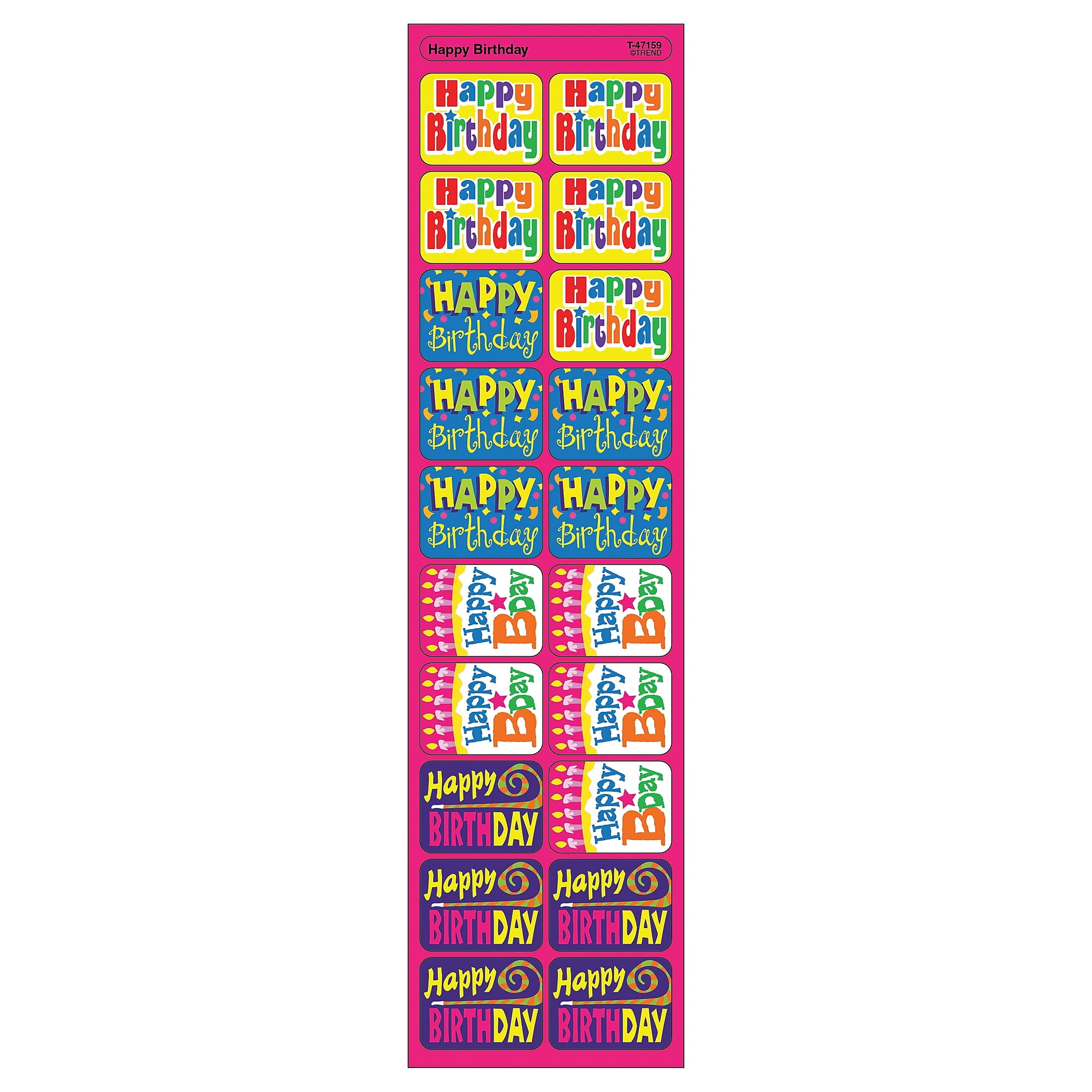 Applause Stickers Happy Birthday - Walmart.com