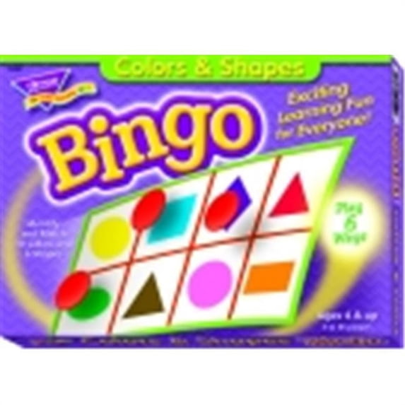 Trend Enterprises Colors And Shapes Bingo Game - Set 250 Markers