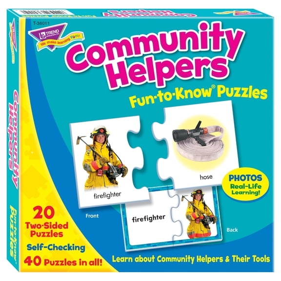 Trend Community Helpers Alphabet Puzzle Set