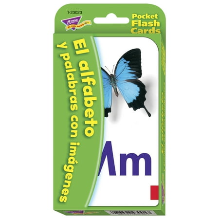 El Alfabeto y Palabras con Imágenes (SP) Pocket Flash Cards