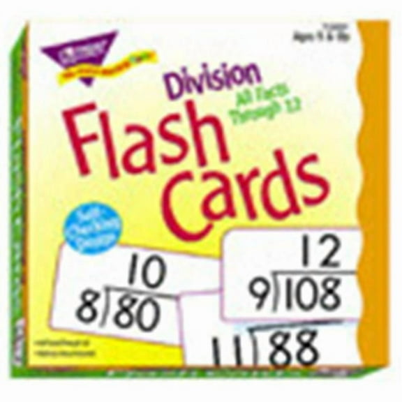 Trend Enterprises Flash Cards All Facts Division 0-12-156/Box