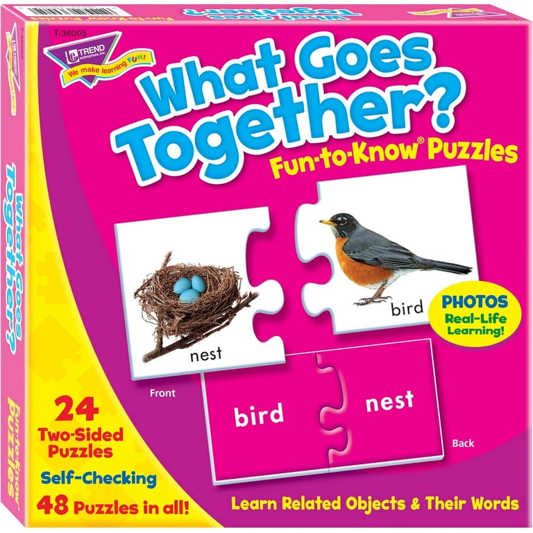 Fun to Know Puzzles, Ages 3 and Up, (24) 2-Sided Puzzles Fun to Know Puzzles, Ages 3 and Up, (24) 2-Sided Puzzles