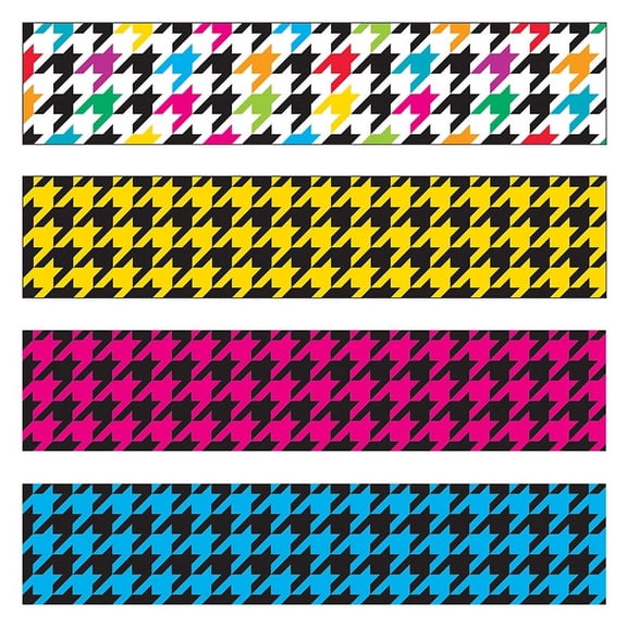 Trend Enterprises Houndstooth Mix Border Variety Pack 85901