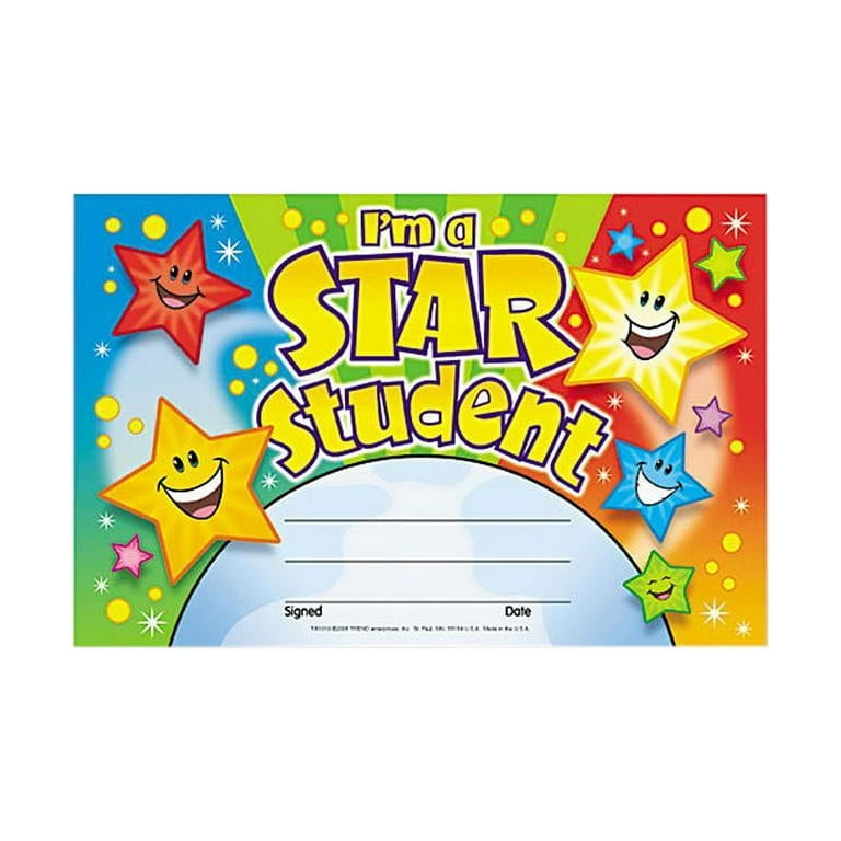 Trend I'm a Star Student Recognition Awards - 8.5 Trend I'm a Star Student Recognition Awards - 8.5