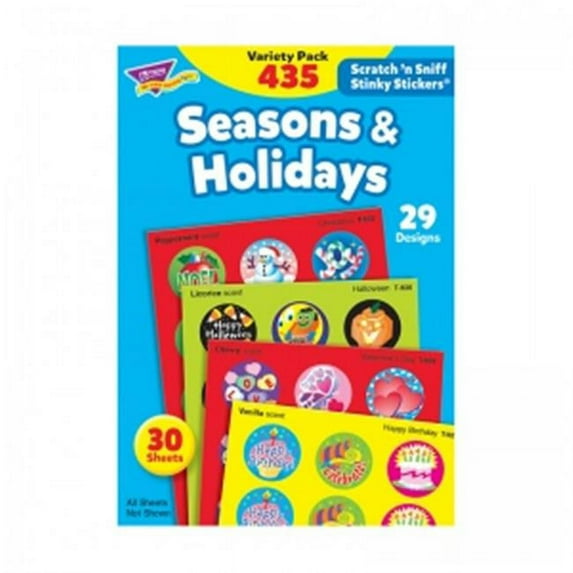 (2 Pk) Stinky Stickers Seasons & Holidays Jumbo Variety 432 Per Pk