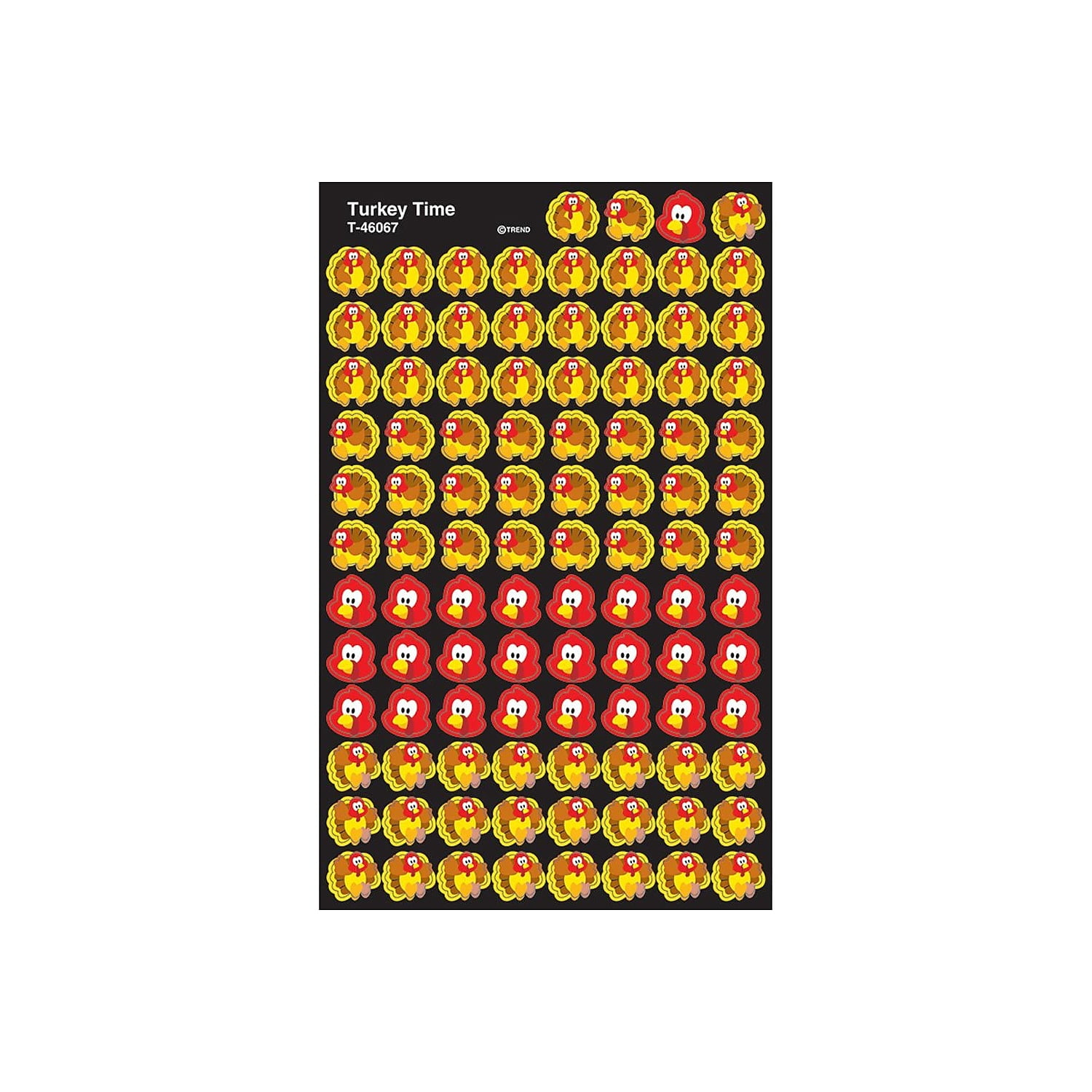 Trend Enterprises Inc. T-46067 Supershapes Stickers Turkey Time