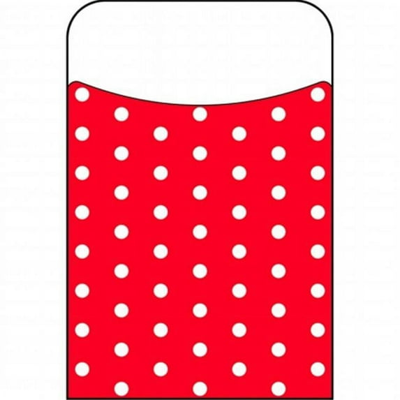 Trend Enterprises Inc. T-77046 Polka Dots Red Terrific Pockets