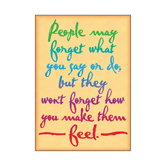 PEOPLE MAY FORGET WHAT YOU… ARG