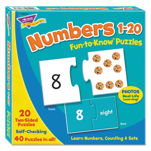 TREND Fun to Know Puzzles, Numbers 1-20 -TEPT36003