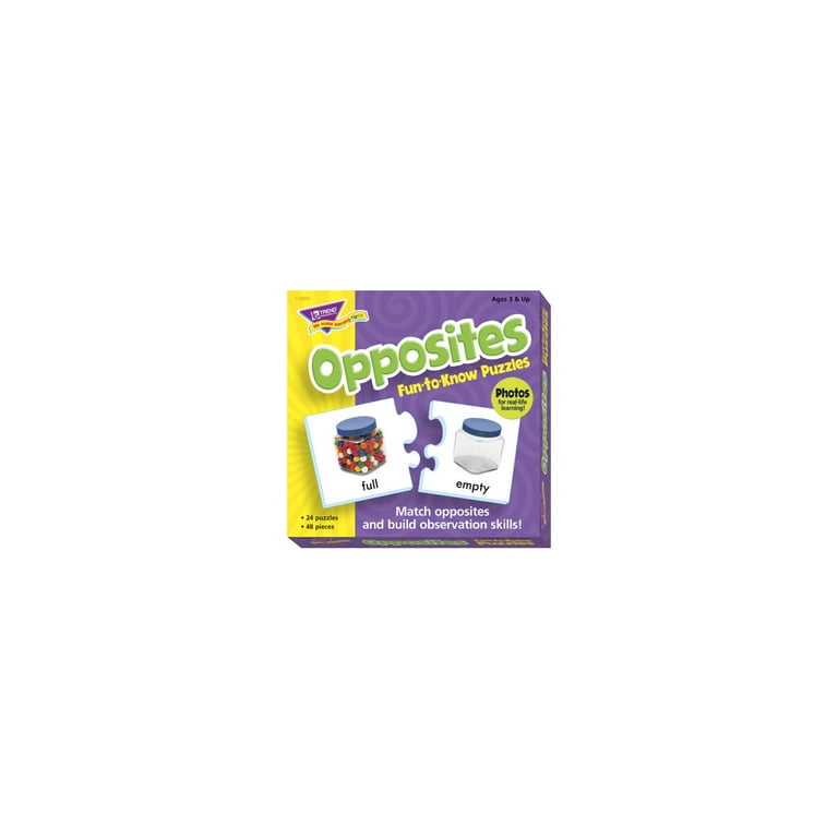 Fun to Know Puzzles, Opposites, Ages 3 and Up, 24 Puzzles Fun to Know Puzzles, Opposites, Ages 3 and Up, 24 Puzzles