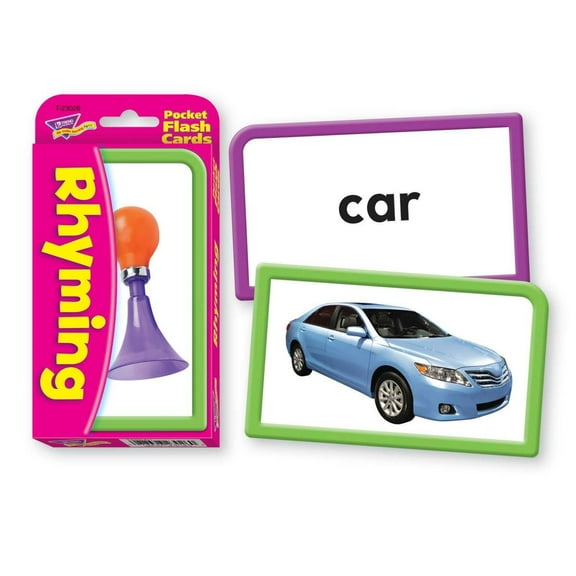 Trend Enterprises Rhyming Pocket Flash Cards T-23026