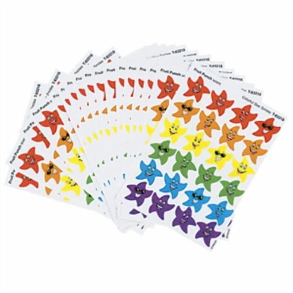 TREND Colorful Star Smiles Stinky Stickers Variety Pack, 432 ct