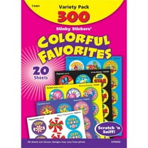 Trend Enterprises Stinky Stickers, Colorful Favorites, Fun and Fancy Value Pack, 1 inch, Pack of 300