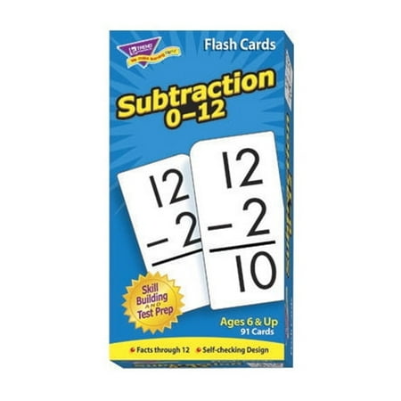 Trend Enterprises Subtraction Flash Cards, Set of 91