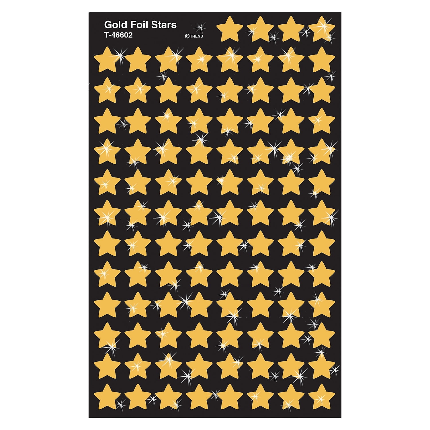Trend Enterprises SuperShapes Stickers Gold Stars T-46602