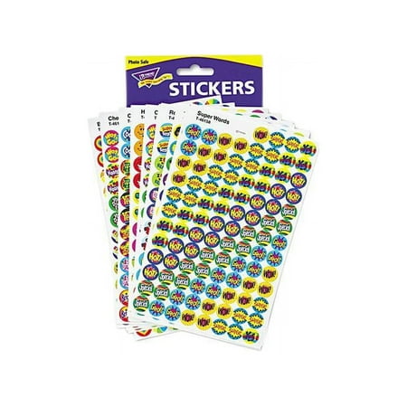 Trend Enterprises SuperSpots Positive Praisers Stickers, Pack of 2500