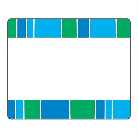 Trend Enterprises T-68044 Stripe-Tacular Cool Blue Terrific Labels