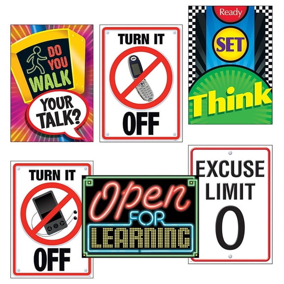 Trend Enterprises T-A67921 Learning Signs Combo Sets Argus- Posters