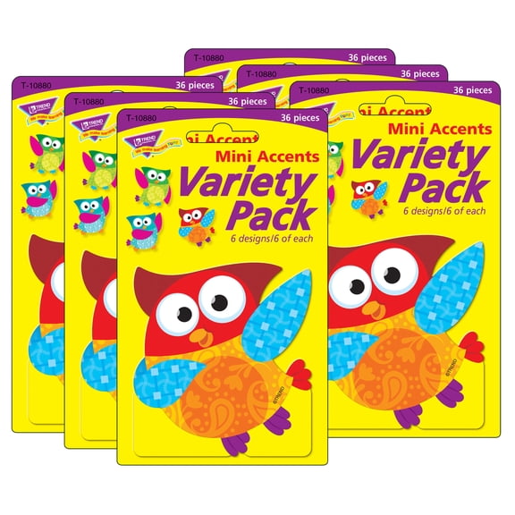 Trend Owl-Stars! Mini Accents Variety Pack