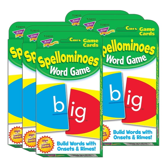 Trend Enterprises TREND Spellominoes Challenge Cards 6 Sets (T-24010-6)
