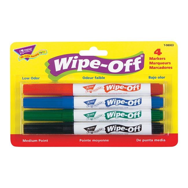Low Odor Non-Toxic Wipe-Off Markers Set of 12