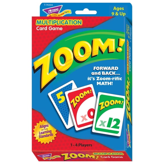 Trend Enterprises Zoom Math Card Game, Ages 9 And Up